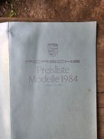 Porsche Preisliste von 1984 Nordrhein-Westfalen - Iserlohn Vorschau
