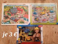 3 Puzzle, Bauernhof, Fahrzeuge, Bob der Baumeister Bayern - Herrieden Vorschau