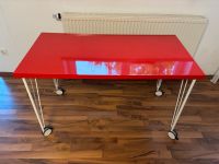 Schreibtisch rot Lack glänzend 120x60 Bayern - Berching Vorschau