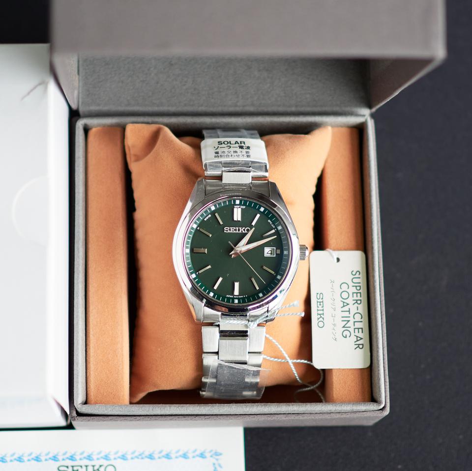 SEIKO Funk Solar Saphir Grun Baby Grand Seiko JDM SBTM319 NEU