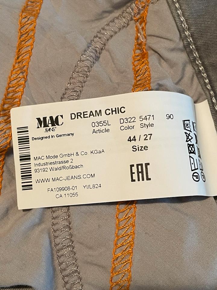 MAC Dream Chic Hose Farbe Hellgrau Größe 44/27 NEU in Dormagen