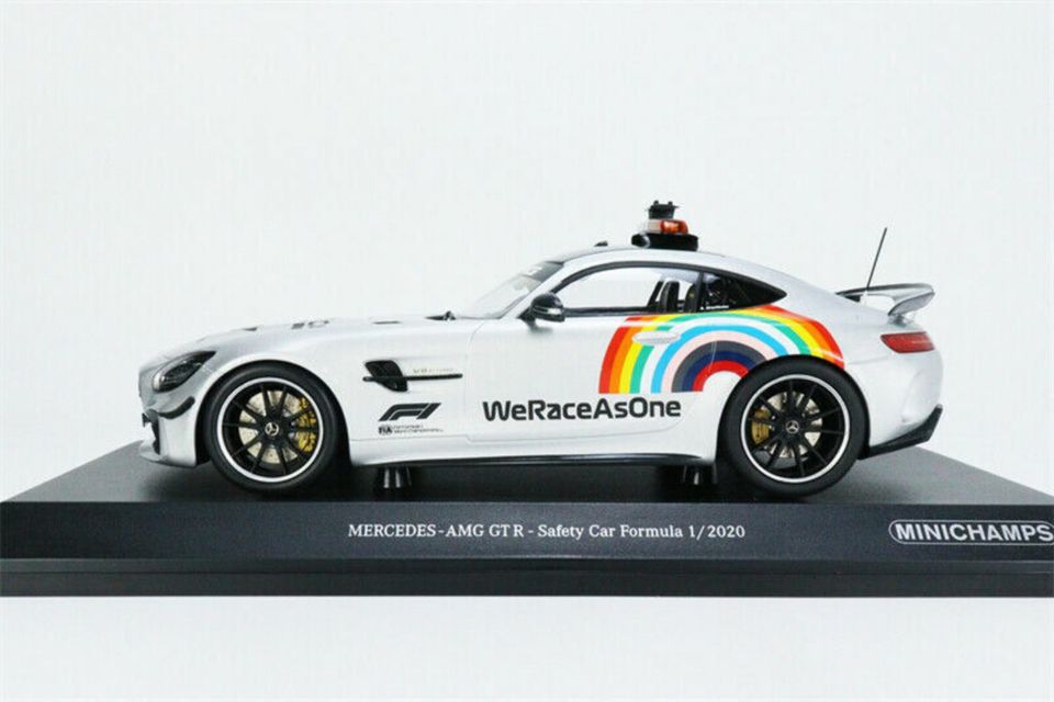 MERCEDES BENZ AMG GT R 2017 F1 SAFETY CAR 2020 1:18 NEU OVP in Laxten