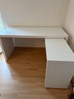 Ikea MALM Schreibtisch mit Ausziehplatte München - Schwabing-Freimann Vorschau