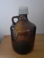 Flasche Glas Enghalsflasche braun 2,5 l mit Henkel Hessen - Langenselbold Vorschau