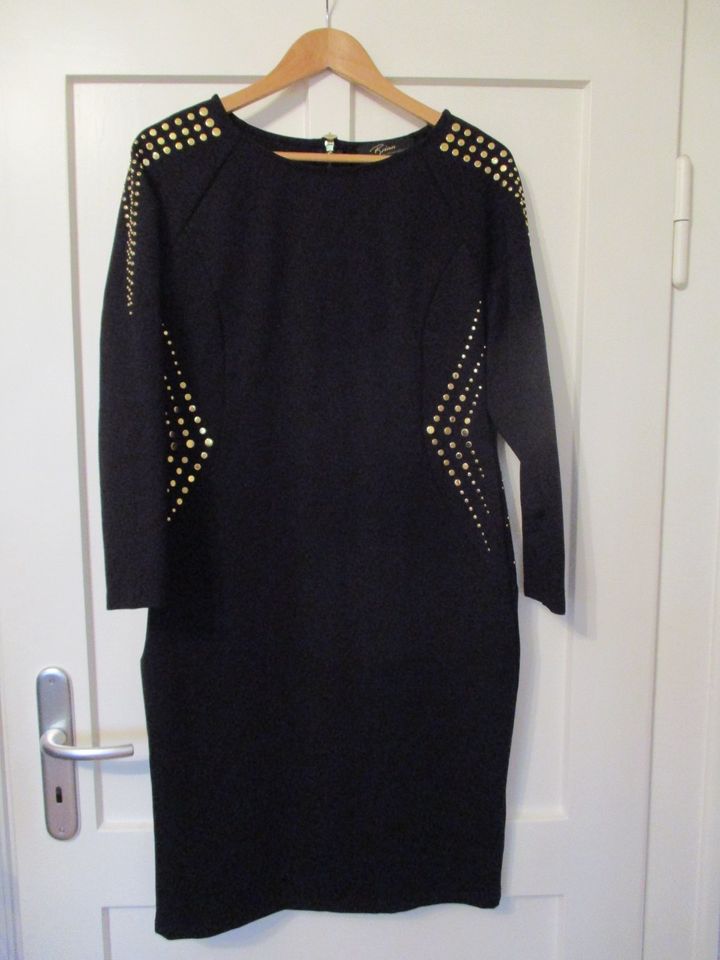 Kleid von Brian Rennie Schwarz Gold Designermode Gr. L/40 in Berlin