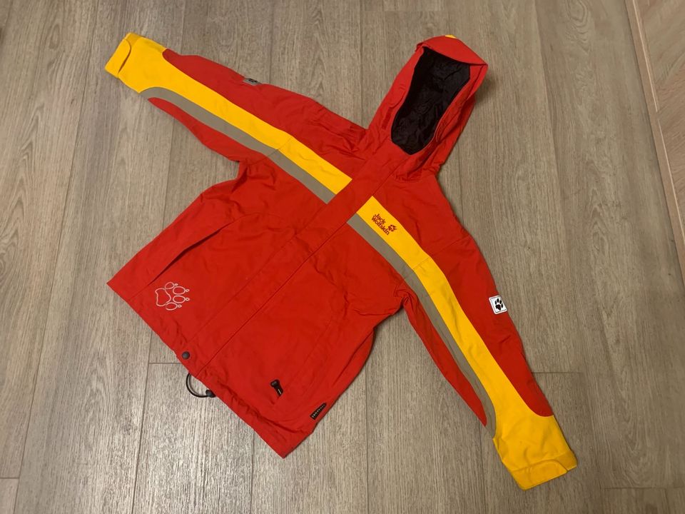 Jack Wolfskin Family Jacke 140 rot-gelb in Hallstadt