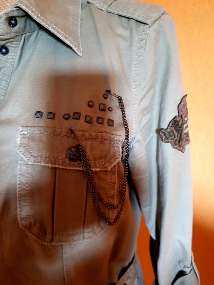 ❤ ESPRIT Kleid Army Stil Gr.40 Used Look  ❤ einfach nur hübsch in Berlin
