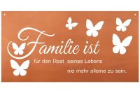 Metall Gedichttafel " Familie ist " Rost Spruchschild Wandtafel G Bayern - Memmingen Vorschau