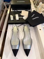 Chanel slingback schuhe silber 39.6 Aachen - Laurensberg Vorschau