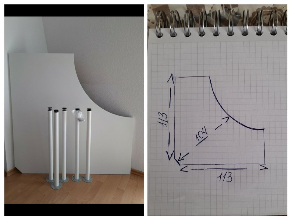 Eckschreibtisch von Ikea in Dresden