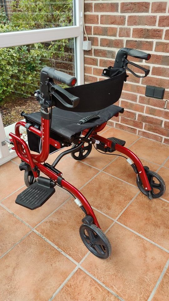 Rollator Rollstuhl Kombination faltbar Tasche sehr guter Zustand in Salzhemmendorf