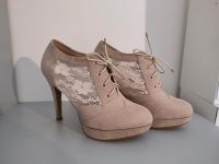 Beige Absatzschuhe mit Spitzenapplikationen Nordrhein-Westfalen - Dülmen Vorschau