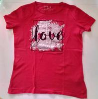 T-Shirt "GUESS", rot mit Glitzerprint, Gr. S Schleswig-Holstein - Reinbek Vorschau