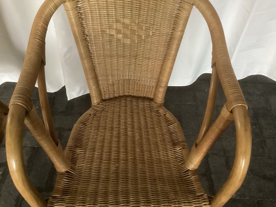 Rattern Garnitur Wintergarten/ Haus 5x Sessel/ Tisch 160€ in Löningen