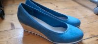 Blaue Ballerinas mit Keilabsatz in Gr. 40 Niedersachsen - Göttingen Vorschau