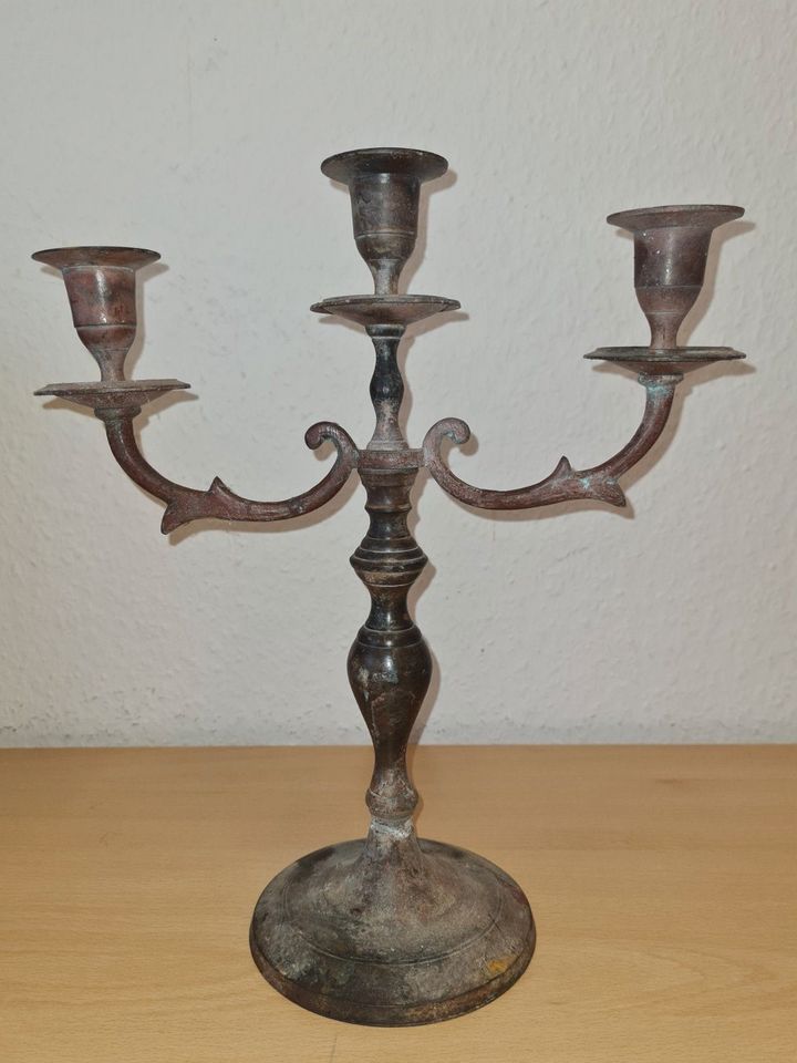 Kerzenständer / Leuchter aus Metall - shabby chic in Gifhorn