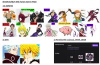 SEVEN DEADLY SINS Starter Twitch Pack | Stream Overlay, Emotes Bayern - Neutraubling Vorschau