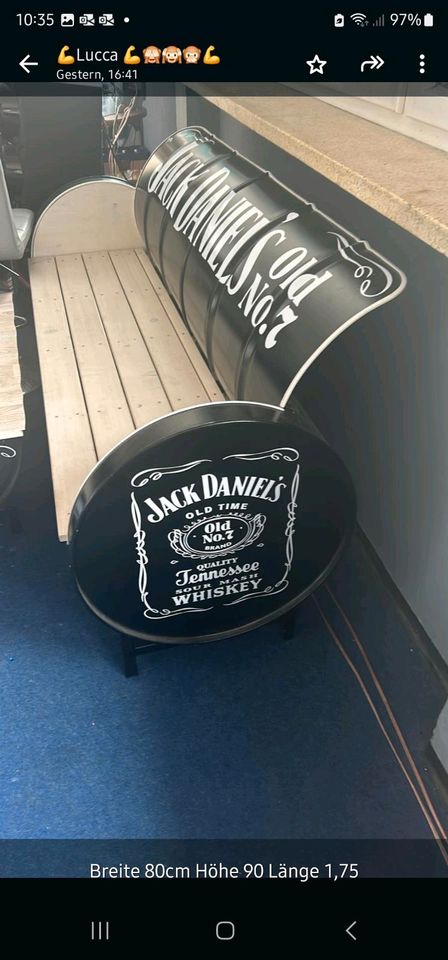 Fassmöbel-Set Jack Daniels Optik mit Stühle in Garching an der Alz