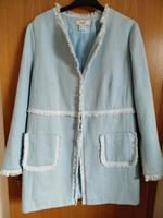 HEINE schicker Blazer Mantel hellblau Fransen Gr.44 Niedersachsen - Bunde Vorschau