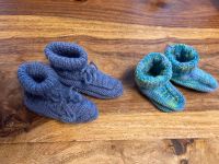 2 x Handgestrickte Socken  0-3 / 3-6 Monaten Baden-Württemberg - Weingarten Vorschau