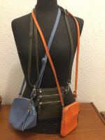 3x Umhängetasche Handytasche Leder hellblau orange khaki Nordrhein-Westfalen - Erkrath Vorschau