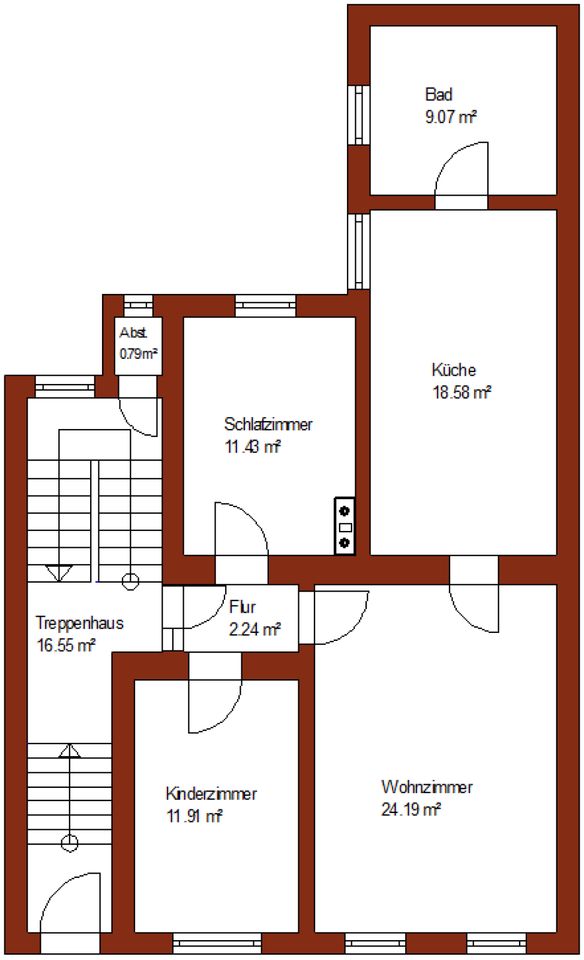 Mehrfamilienhaus mit 4 Wohneinheiten und Keller in zentraler Innenstadtlage in Salzwedel zu verkaufen. in Salzwedel