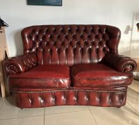 Chesterfield Leder Sofa Couch Zweisitzer Vintage Echtleder Berlin - Neukölln Vorschau