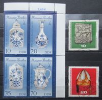 Meissener Porzellan 4 Briefmarken Landesmuseum Halle 2Briefmarken Schleswig-Holstein - Glinde Vorschau