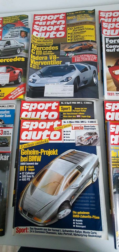 sport auto 1982, 1986, 1988 in Königslutter am Elm