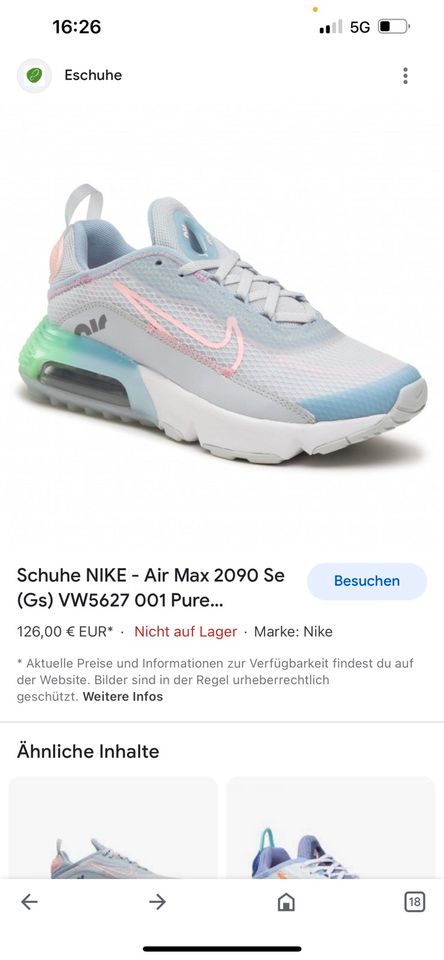 Nike Air Max 2090 Force 270 720 Sneaker 38,5 dunk Jordan in Berlin