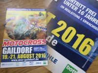 Prospekt Broschüre von 2016 Motorcross Gaildorf Motorrad Baden-Württemberg - Murrhardt Vorschau