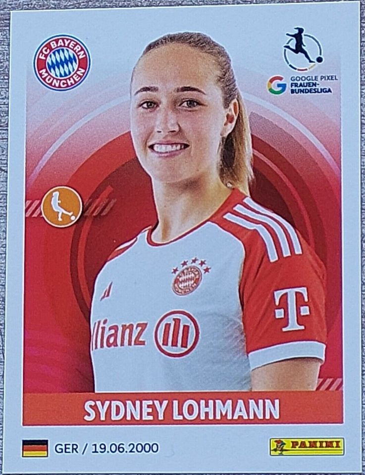 Panini Frauen Bundesliga Sydney Lohmann #70 Bayern München in Berlin