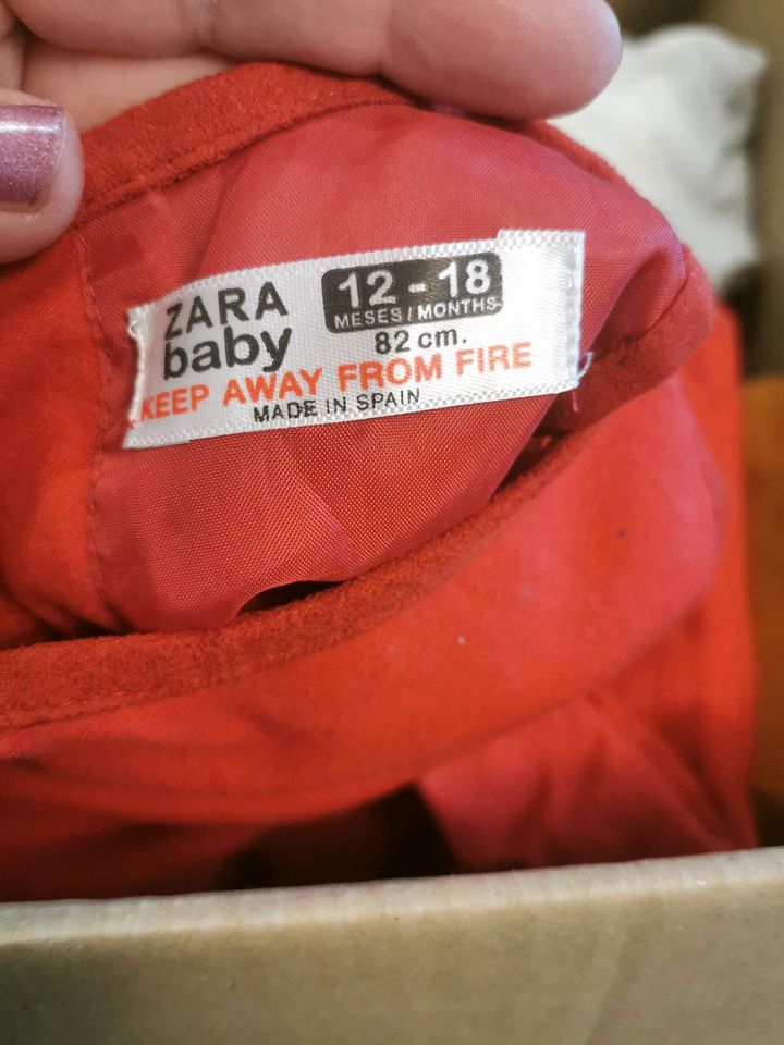 Zara Baby Kleid rot Schleife 80 in Rottenburg a.d.Laaber