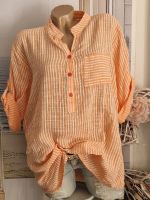 zart gestreifte Tunika Bluse Baumwolle peach Italy 40 42 44 NEU Nordrhein-Westfalen - Mönchengladbach Vorschau