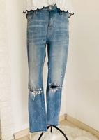 Destroyed 5 Pocket Jeans mit Strass Gr. 36/38 Nordrhein-Westfalen - Dinslaken Vorschau