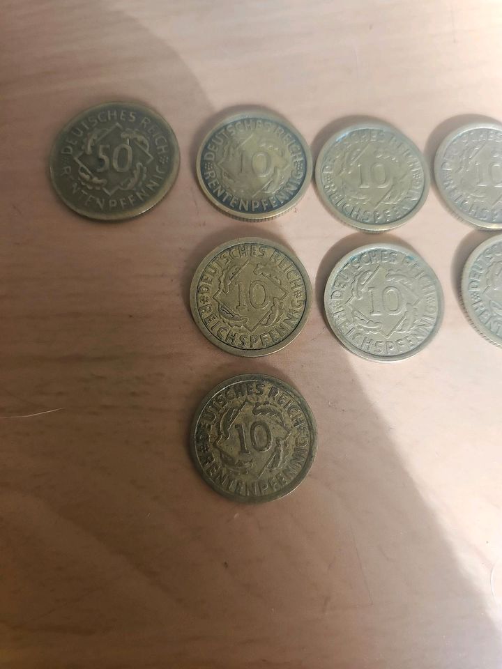 Alte Münzen verschiedene in Bad Frankenhausen/Kyffhäuser