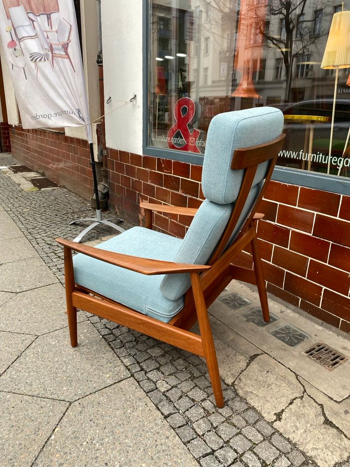 ◤  Arne Vodder Hochlehner Teak Sessel Ohrensessel Teakholz Model FD 164 Dänisch Design Danish mid Century Lounge Chair Stuhl 50er 60er 70er Vintage in Berlin