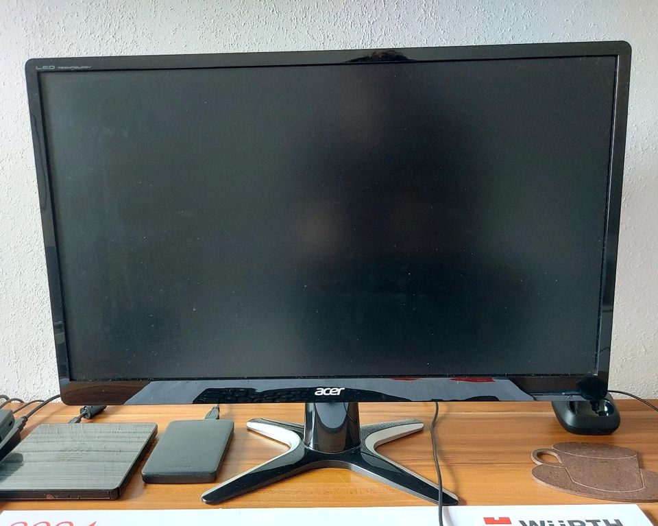 Acer Monitor Bildschirm LED FHD 23,8" Ultra Thin 1920x1080 in Zeil