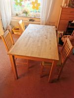 Tisch mit vier Stühlen in Buche 80 x 160 Nordrhein-Westfalen - Grefrath Vorschau