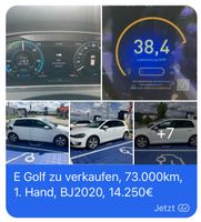 VW e-Golf zu verkaufen - 1. Hand privat - 73.500km, BJ 2020 Nordrhein-Westfalen - Siegen Vorschau