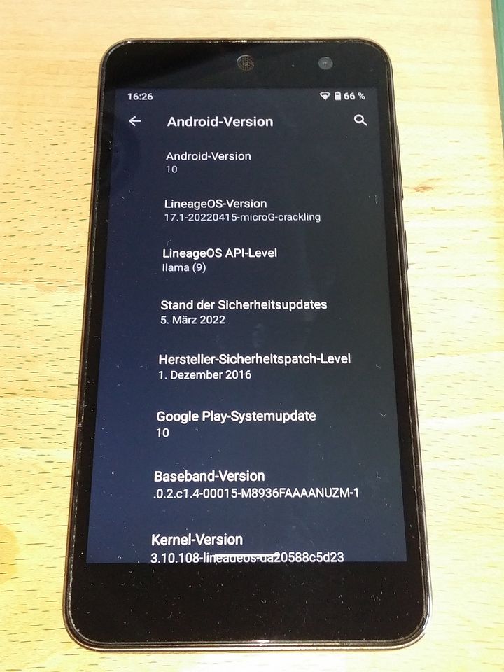 WileyFox Swift - LineageOS - MicroG - Degoogled in Berlin