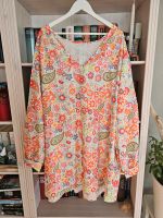 Damen Kleid Blumen weiß Sommer Gr. 5xl Florales Druck-Rundhalsk Baden-Württemberg - Langenargen Vorschau