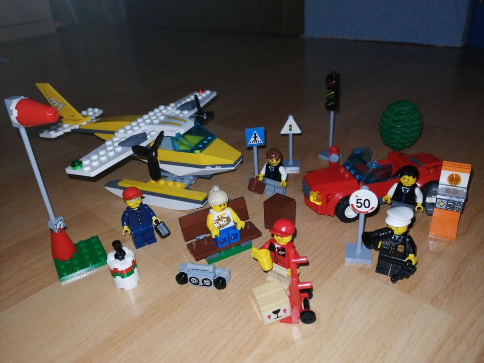 Lego®City Wasserflugzeug+Autopanne+Straßenschilder 3178+8401+8402 in Elsterwerda
