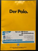 Prospekt VW Polo inkl. GT von 08/1985 Nordrhein-Westfalen - Mettmann Vorschau