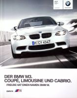 BMW M3 Limousine Coupe Cabrio Prospekt 02/2010 Dresden - Reick Vorschau