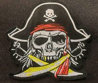 Aufnäher Patch Pirat Skull Totenkopf Nordrhein-Westfalen - Lüdinghausen Vorschau