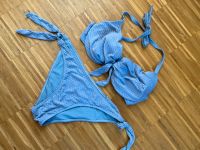 H&M Bikini Gr. 40 L blau Schleifen Neckholder Bänder Baden-Württemberg - Heidenheim an der Brenz Vorschau