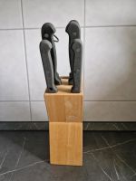 Messerblock aus Holz inkl. 5 Messer und 1 Messerschärfer Sachsen - Glauchau Vorschau