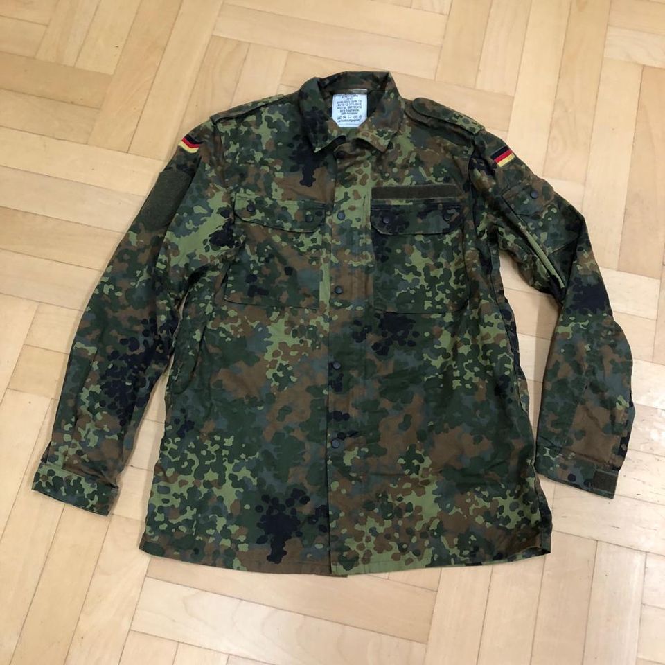 2x orig. BW Feldbluse Hemd Flecktarn Bundeswehr Gr. 8 L Prepper in Zweibrücken