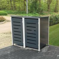 2-er Mülltonnenbox Metall Müllbox Grau Anthrazit Mülltonnen 120L Nordrhein-Westfalen - Hamminkeln Vorschau